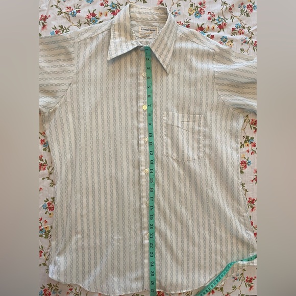 Vintage Coach House, print, button up, size M - Picture 5 of 6